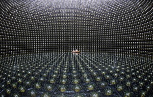 Neutrino detektorius užima milžinišką erdvę.