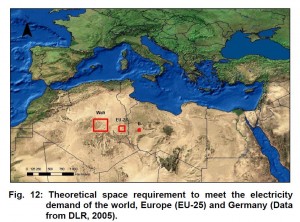 Anot tyrimų mažytis Saharos dykumos plotas galėtų patenkint Saulės energetikos dėka visą pasaulio energijos trųkumą.