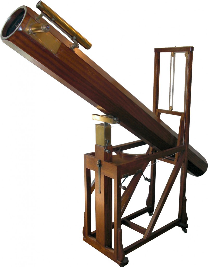 Replika teleskopo, su kurio 1781 metais buvo aptikta Urano planeta.