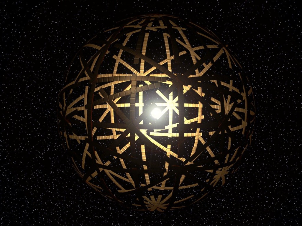  Milžiniška Saulės jėgainė kosmose - Daisono sfera - surinktų visą Saulės šviesą.